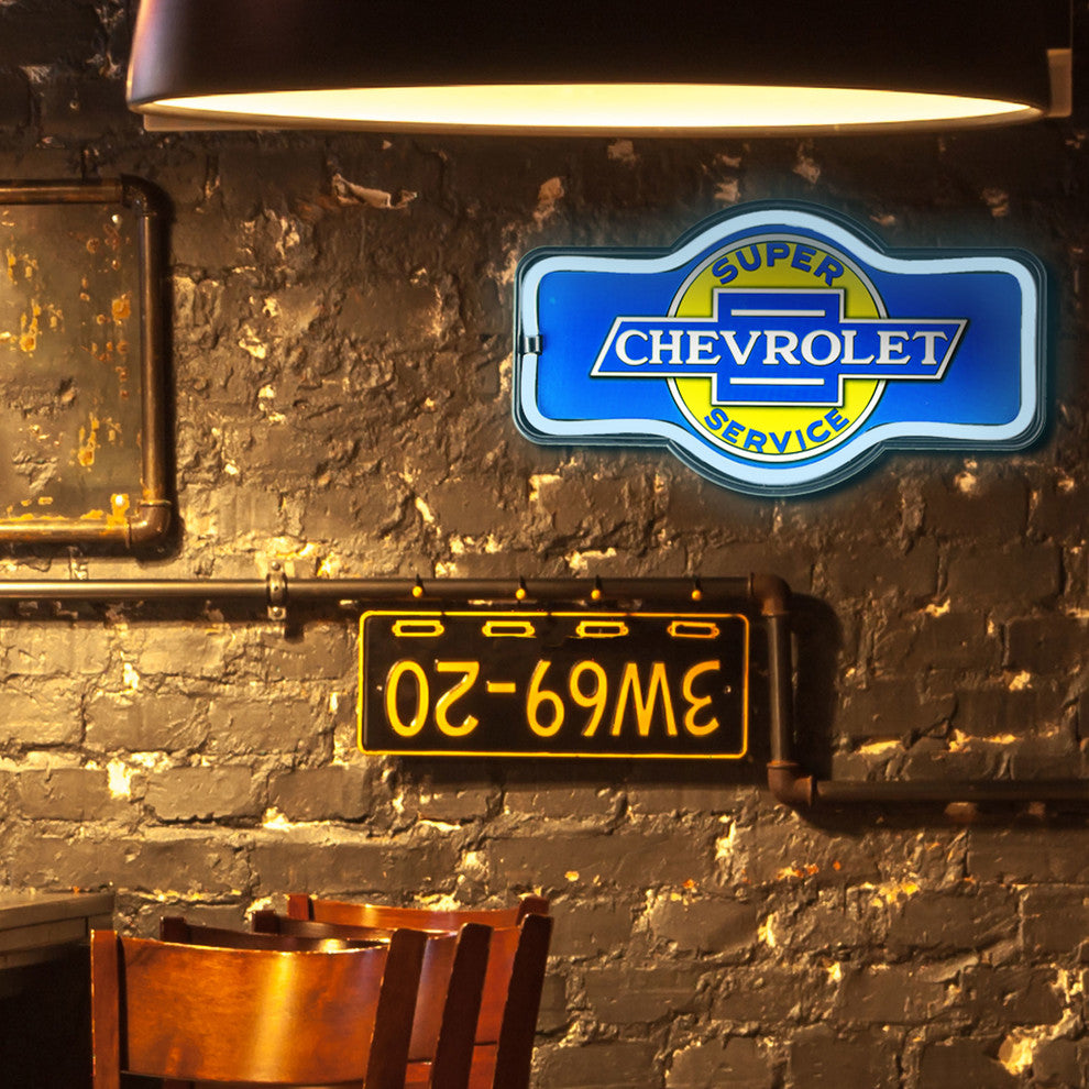 Vintage Chevrolet Marquee LED Light Up Sign