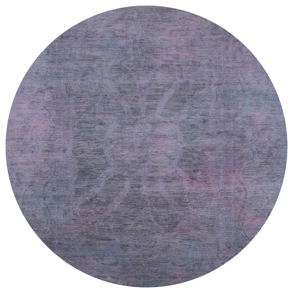Ahgly Company Indoor Round Mid-Century Modern Area Rugs, 4' Round