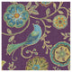"Bohemian Wings VII Aubergine" Digital Paper Print by Daphne Brissonnet, 42"x42"