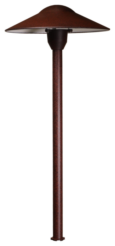 Low Voltage Landscape  Mushroom Light, Rust, Halogen