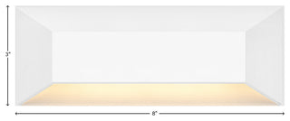 Hinkley Nuvi Large Rectangular Deck Sconce, Matte White