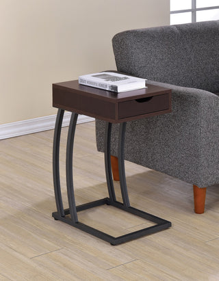 Accent Table with Storage Drawer, Cappuccino