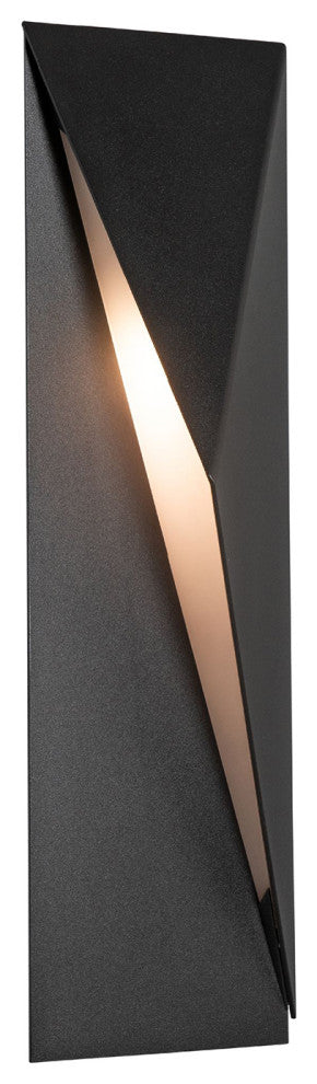 Carbon Outdoor Sconce, 24.9", Coastal Black, Right Orientation
