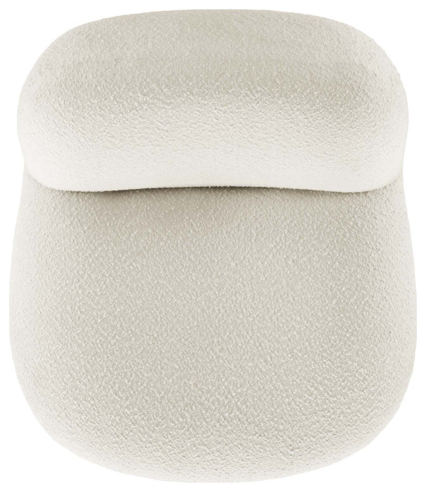 Kindred Upholstered Fabric Swivel Chair, Gold Ivory