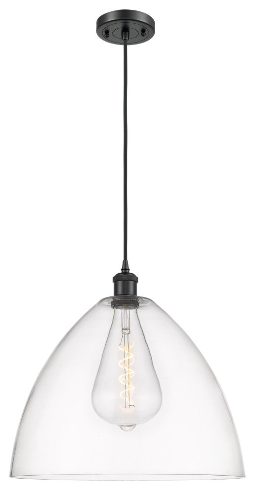 Innovations 516-1P-BK-GBD-162-LED 1-Light Pendant, Matte Black