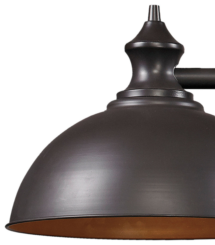 Farmhouse 3-Light Billiard, Oiled Bronze