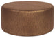 36" Universal Round Ottoman With Slipcover, Glam Chocolate