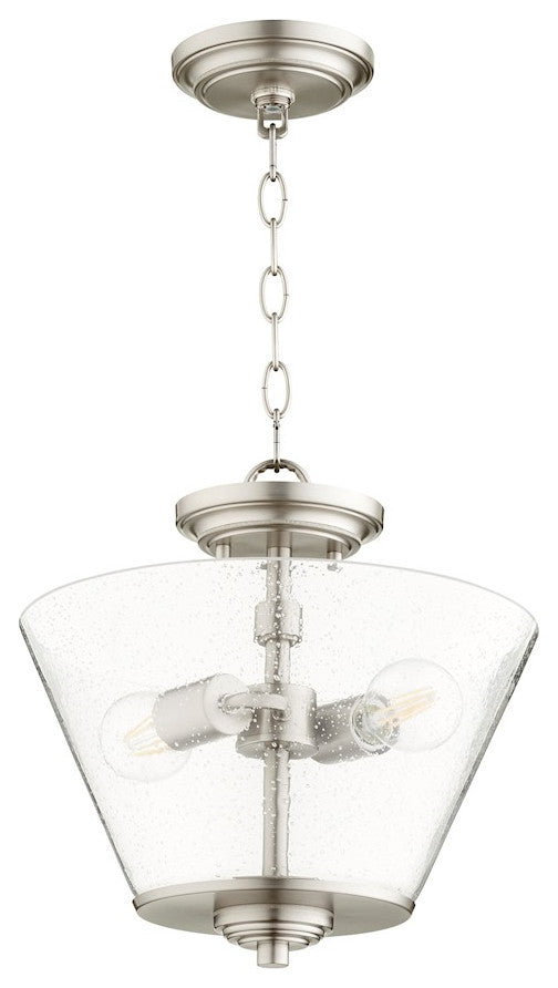 Quorum 3609-13-65 Two Light Dual Mount, Satin Nickel Finish