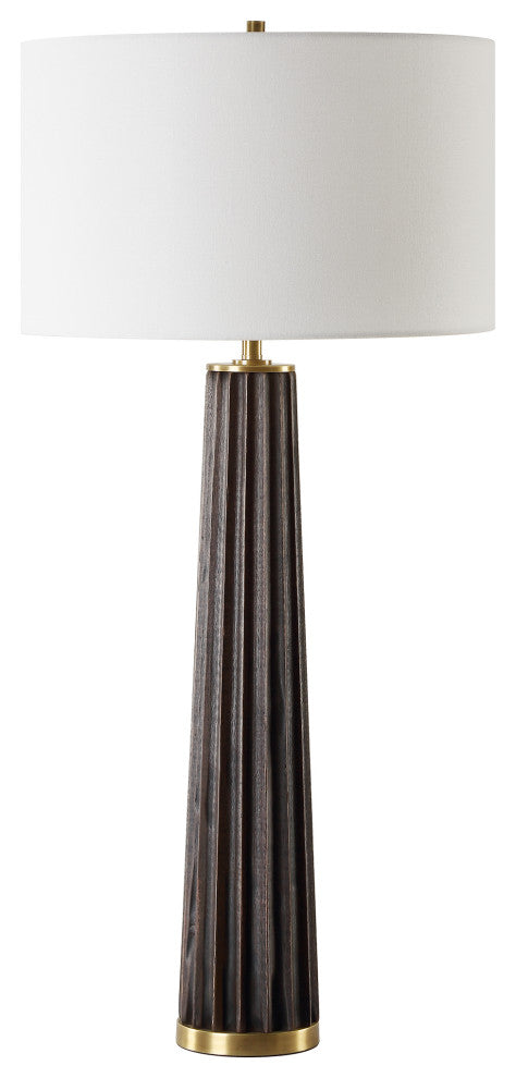 Uttermost Forage Dark Scalloped Table Lamp
