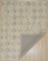 Hand-Tufted Wool Multi Gray Geometric Modern Tufted Rug, 5'x8', 5'x8'