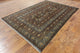 Tribal Hand-Knotted Afghan Wool Navy Blue Rug, 7'x10'