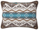 Turquoise Earth Stripe Southwestern Throw Pillow 16x20