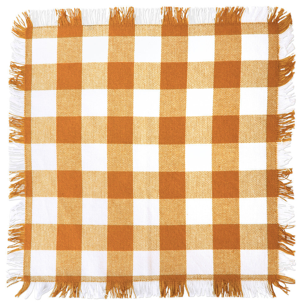 DII Assorted Pumpkin Spice Heavyweight Fringed Dishcloth, Set of 6