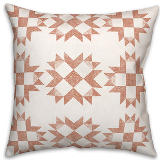 Peach Barn Star Pillow 18x18 Spun Poly Pillow