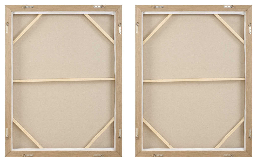 Uttermost Molten Patina Framed Canvases Set of 2