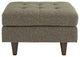 Empress Upholstered Ottoman, Oatmeal