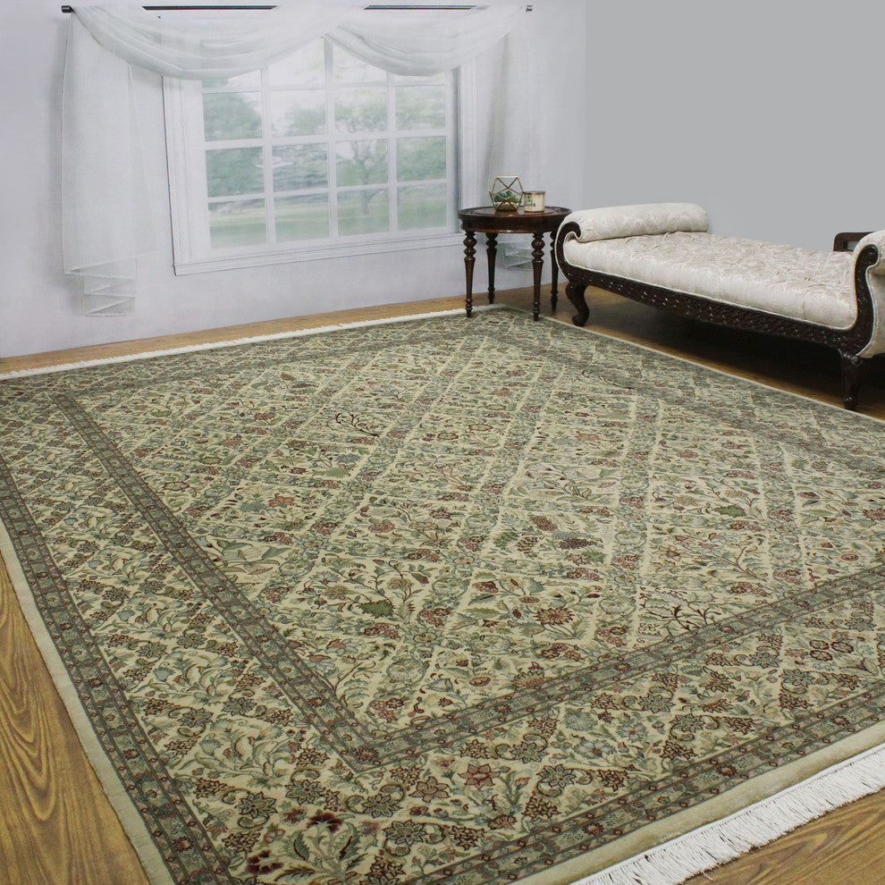 Pak-Persian Nadeem Ivory Rug, 9'0x12'0