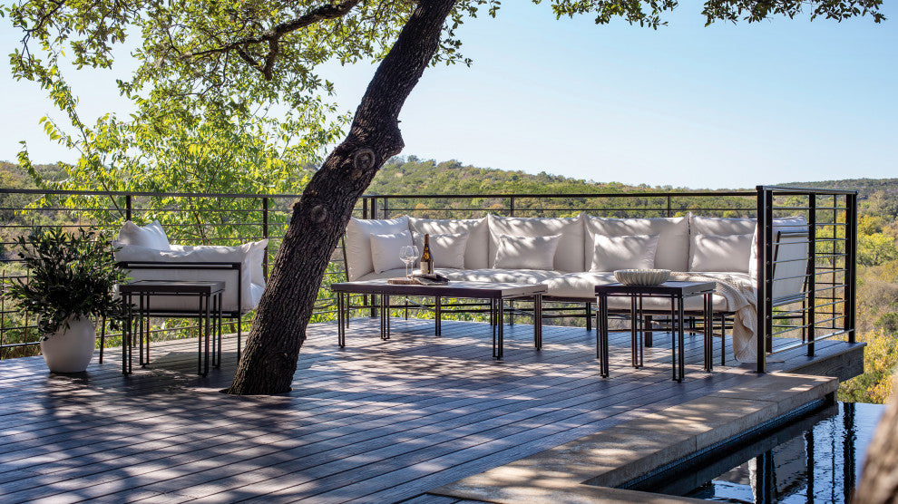 Patinero Charcoal Satin Finish Patio Coffee Table