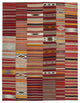 Rug N Carpet - Handmade Turkish 10' 0'' x 13' 3'' Vintage Patchwork Kilim Rug