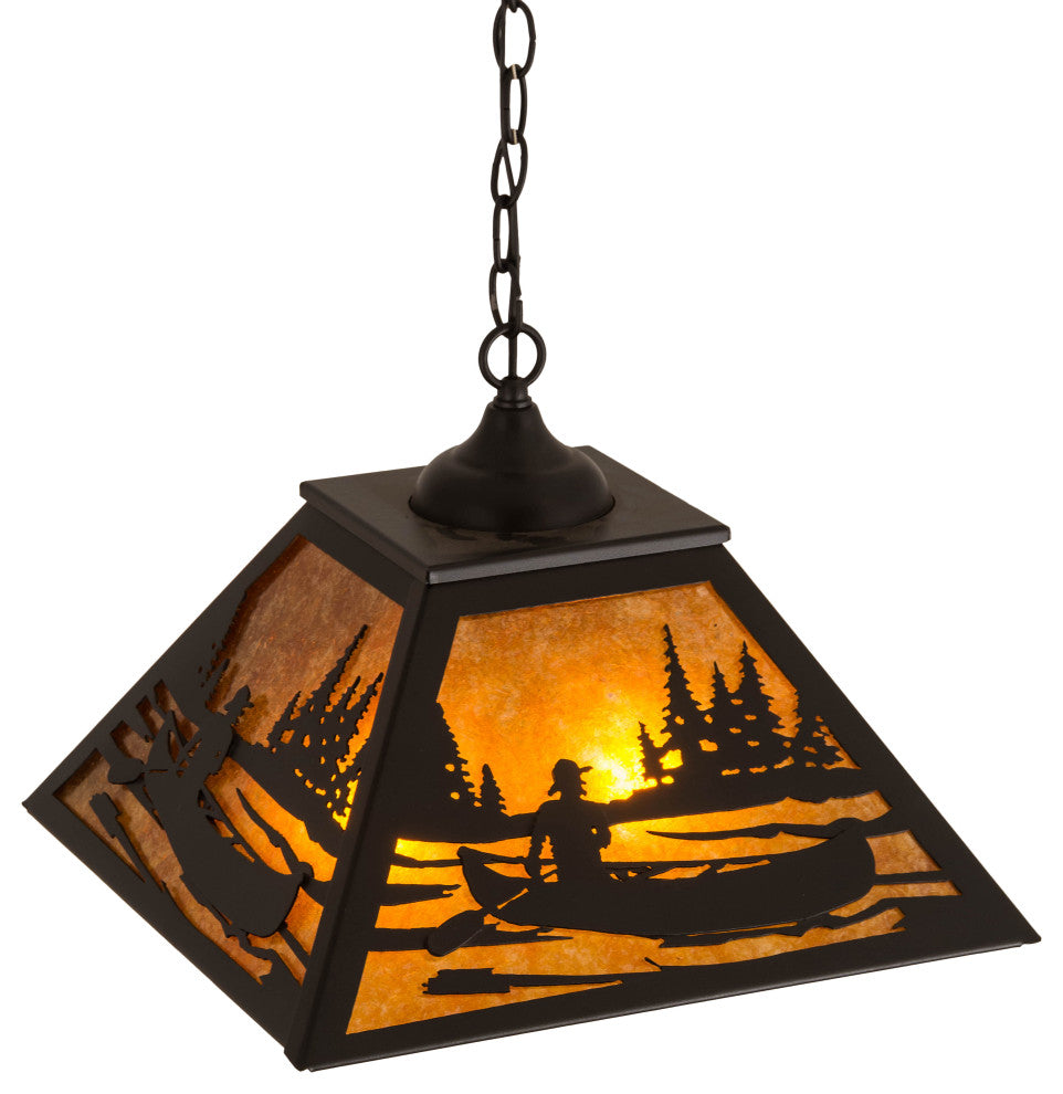 16Sq Canoe Tall Pines Pendant