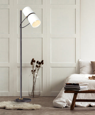 Maxim 11104OF Oscar 2 Light 70" Tall Floor Lamp - Bronze / Antique Brass