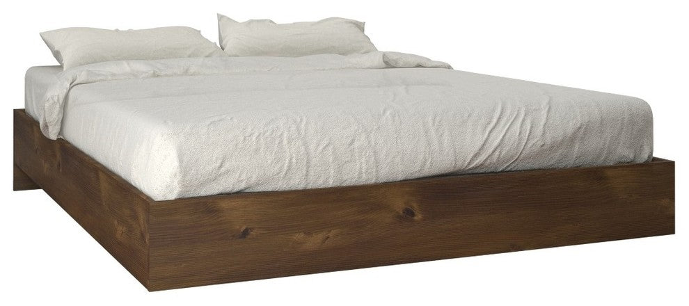 Nexera Size Platform Bed 401260, Truffle, Queen