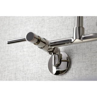 KS823PN Concord Two-Handle Wall-Mount Kitchen Faucet, Polished Nickel