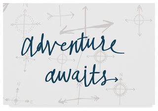 Wild Apple Portfolio 'Adventure Awaits v2' Canvas Art, 24"x16"