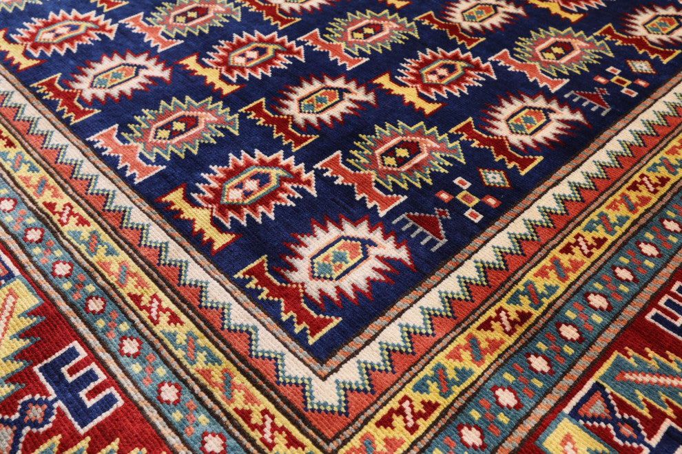 4' 10" X 6' 10" Super Kazak Handmade Rug Q5881