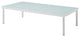 Lounge Sectional Sofa Chair Table Set, Sunbrella, Aluminum, Gray, Outdoor