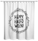 Happy Halloween Wreath 71x74 Shower Curtain