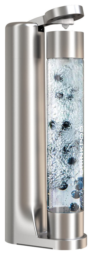 FIZZPod One Touch Sparking Soda Maker Value Pack, Silver