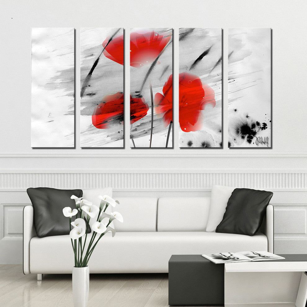 Painted Petals III Canvas Art, 5-Piece Set