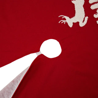 Set of 3 Fabric Christmas Decoration, Stocking and Tree Skirt