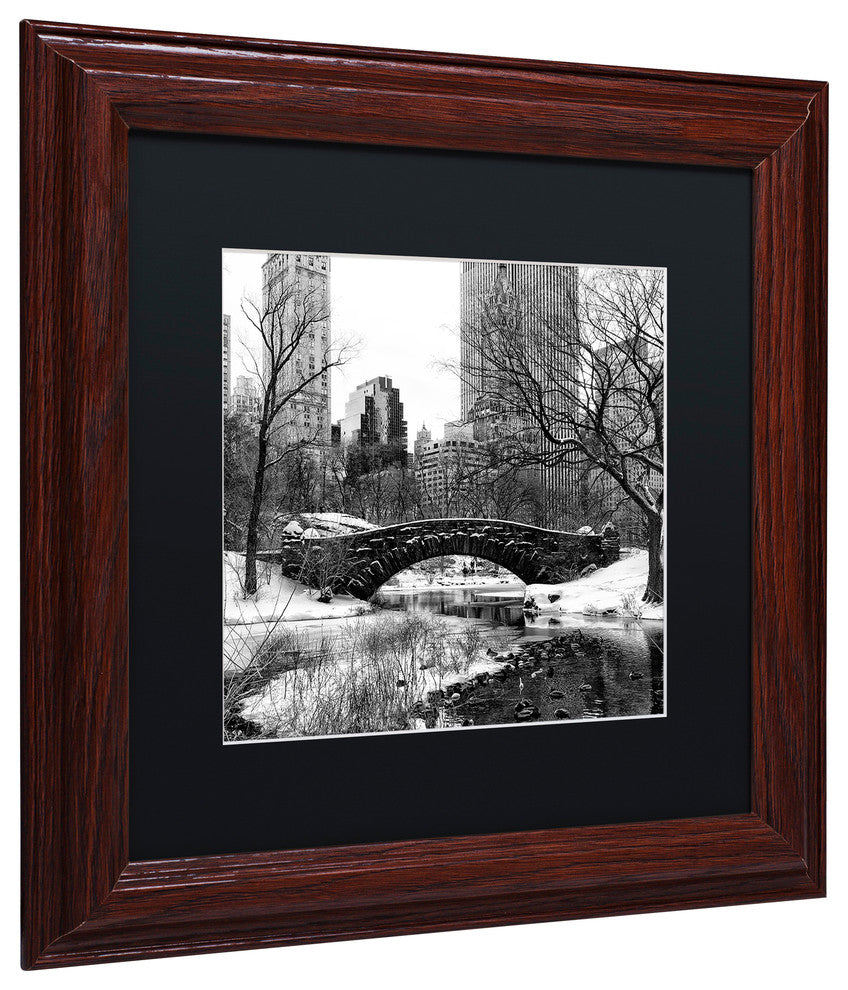 Philippe Hugonnard 'Gapstow Bridge Central Park' Matted Framed Art, 11x11