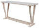 LaCasa Solid Wood Sofa Table, Unfinished
