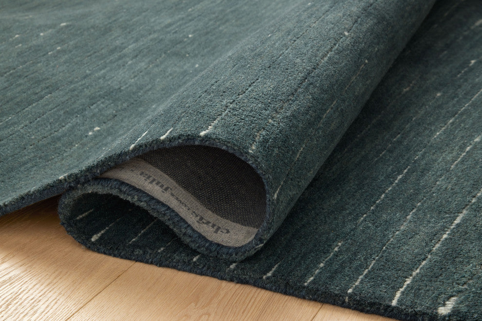 Chris Loves Julia x Loloi Henry Denim / Ivory 2'-3" x 3'-9" Runner Rug