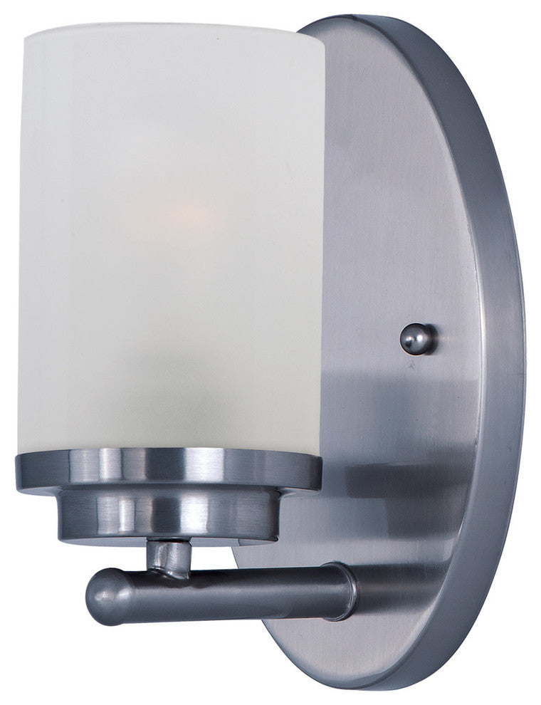 Maxim 10211 Corona 4"W Bath Light - Polished Chrome / Frosted Glass