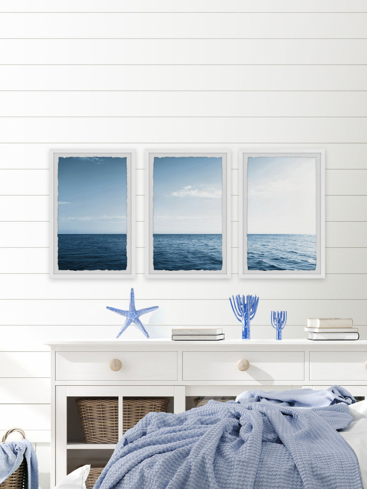Endless as the Ocean Triptych, Set of 3, 8x12 Panels
