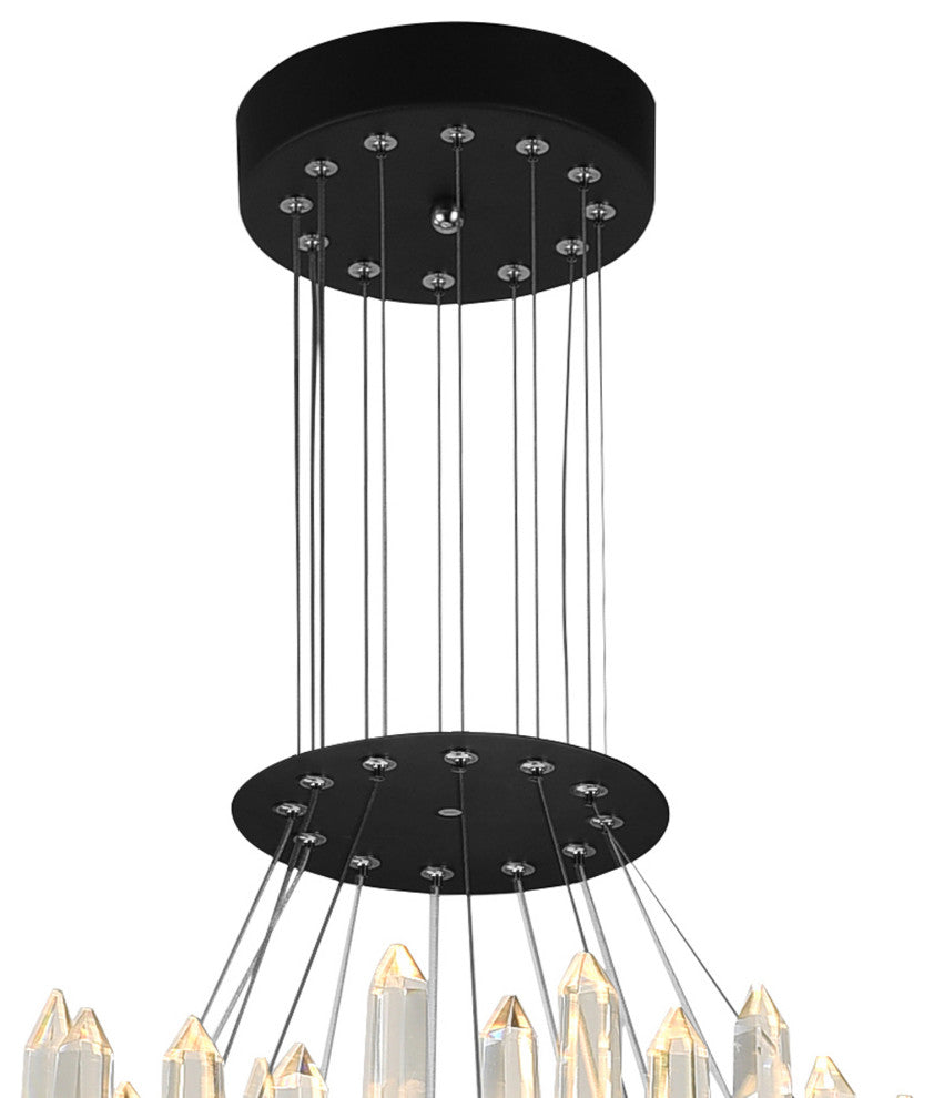 Juliette LED Chandelier With Black Finish