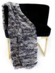 Metal Wild Rabbit Faux Fur Luxury Throw Blanket, Blanket 108Lx90W Full - Queen