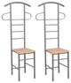 vidaXL Gentleman's Valet 2 pcs Light Brown