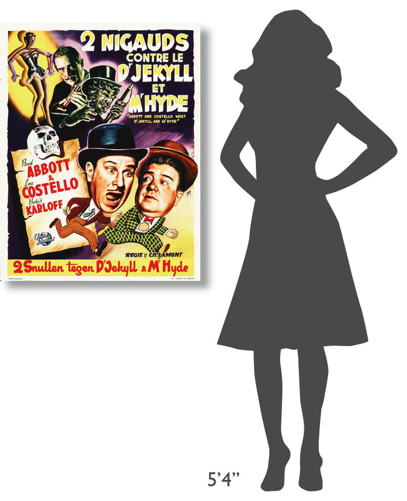 Abbott and Costello, French, Dr Jekyll And Mr Hyde, 01, 28x36
