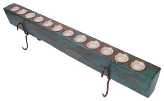 Large 12-Hole Sugar Mold Complete Set-Candelabra-Farmhouse, Turquoise, Large