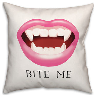 Bite Me Vampire 20x20 Throw Pillow