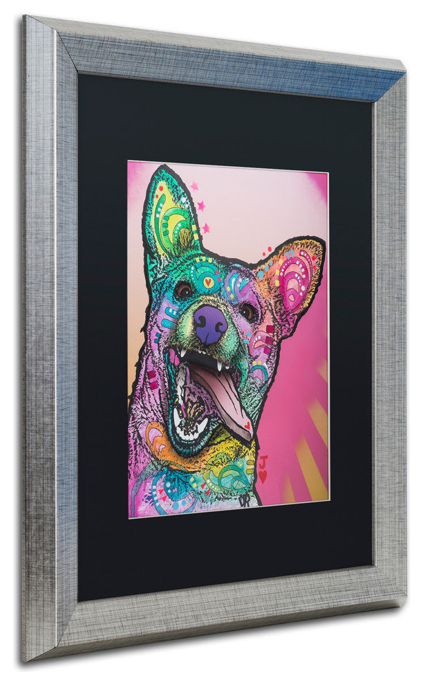 Dean Russo 'Jack' Matted Framed Art, Silver Frame, Black Mat, 16x20