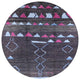 Ahgly Company Indoor Round Mid-Century Modern Area Rugs, 3' Round