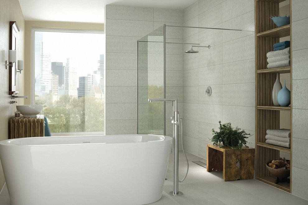 Moen TS50100 M-Pact Single Riser Floor Mount Tub Filler Rough-In Valve, Joist