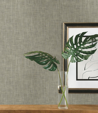 Reed Basket Brown Peel and Stick Wallpaper