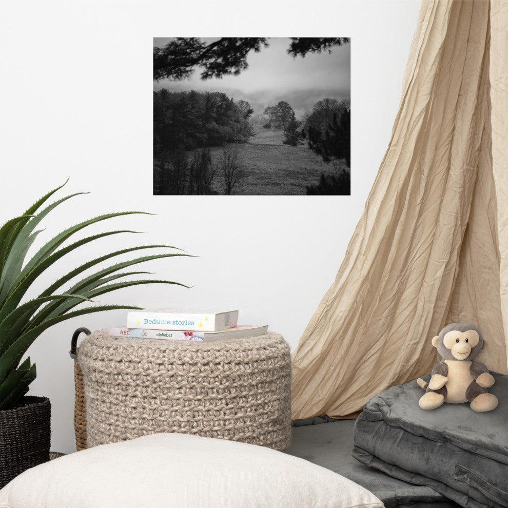 Mist of Valley Forge Landscape Photo Rural Unframed Wall Art Print, 16" X 20"
